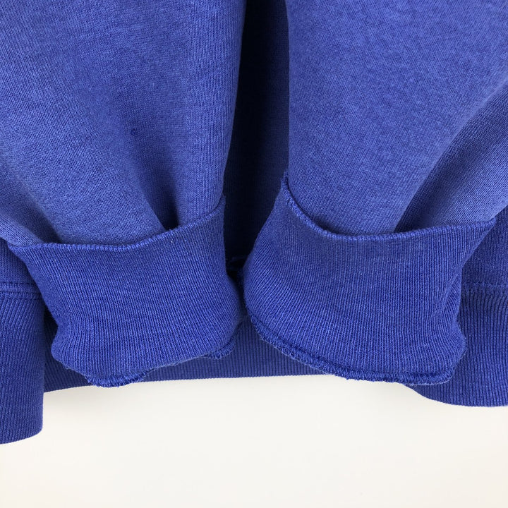90'S Russell plain blank sweatshirt, sweatshirt, made in USA, men's size L, vintage cotton Purple type blue-purple Vintage Second Hand