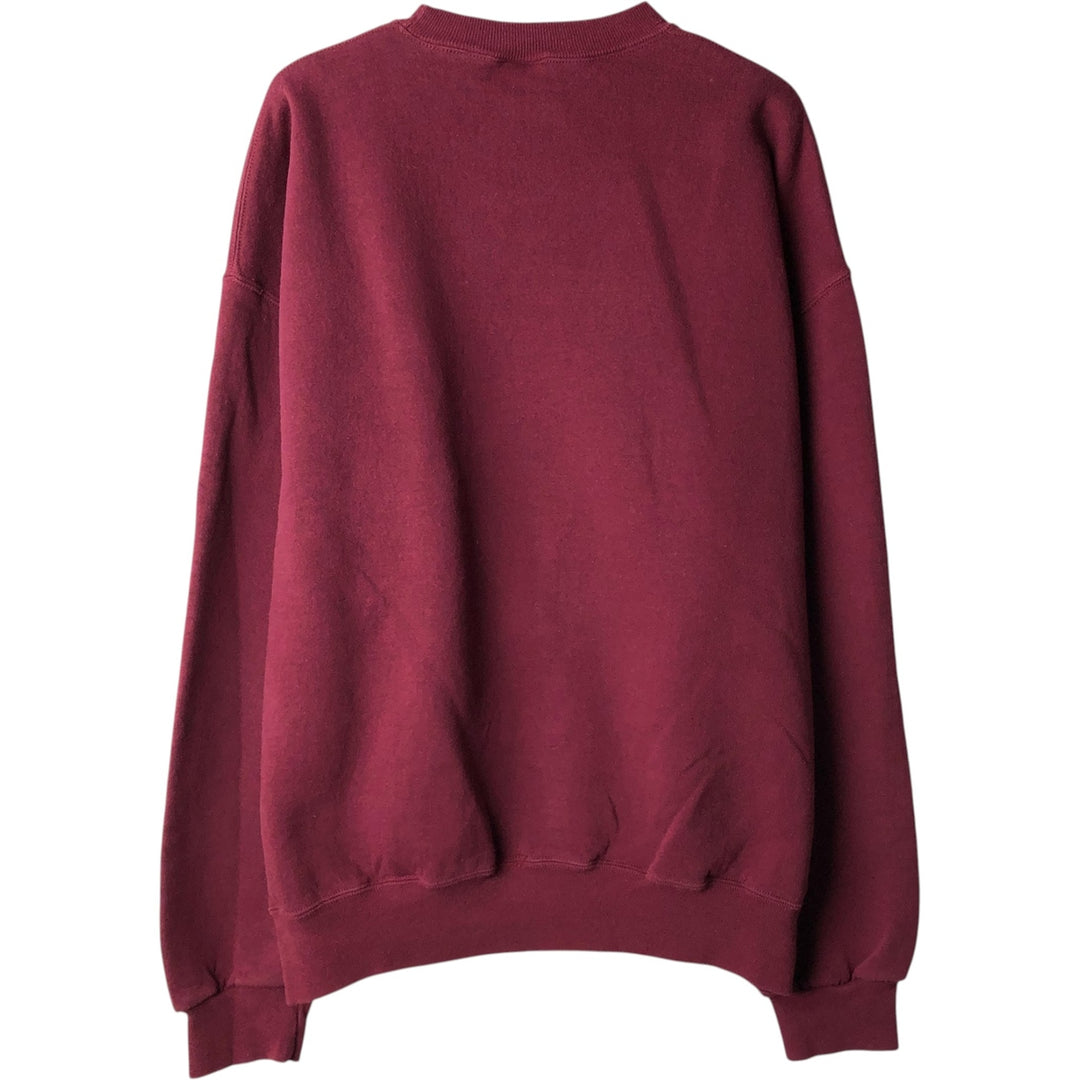 80s-90'S Russell Plain Blank Sweatshirt, Men's Size XL (Equivalent), Vintage cotton Red type red-purple Vintage Second Hand