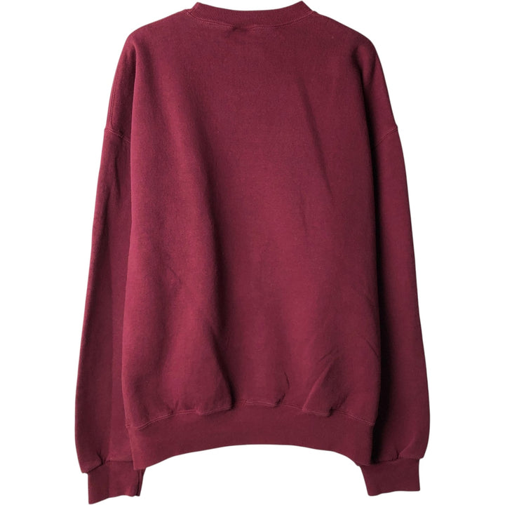 80s-90'S Russell Plain Blank Sweatshirt, Men's Size XL (Equivalent), Vintage cotton Red type red-purple Vintage Second Hand