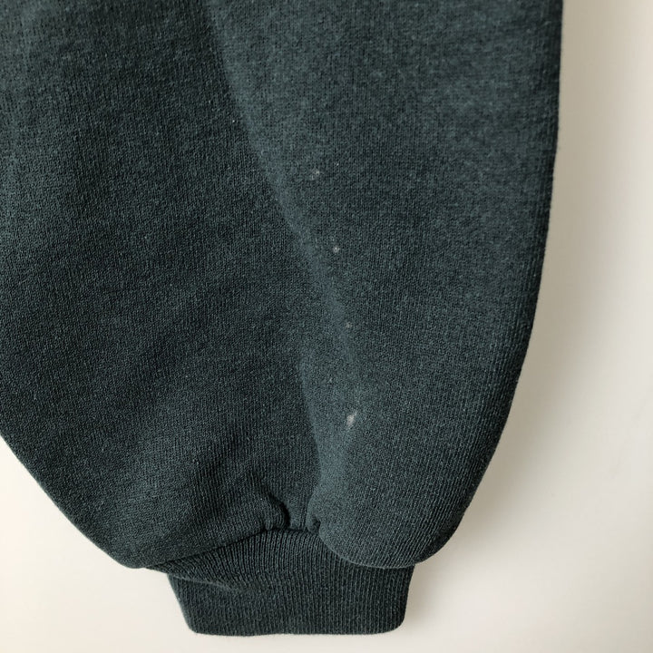80s-90'S Russell sweatshirt pullover hoodie, men's size L equivalent, vintage. cotton Green type dark green Vintage Second Hand