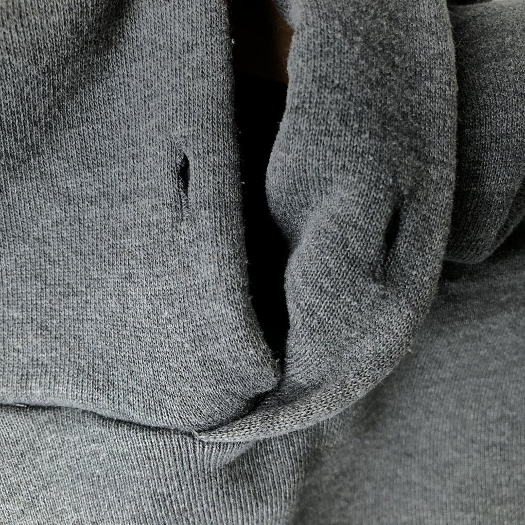 80s-90'S Russell sweatshirt pullover hoodie, men's size L equivalent, vintage. cotton gray type Vintage Second Hand