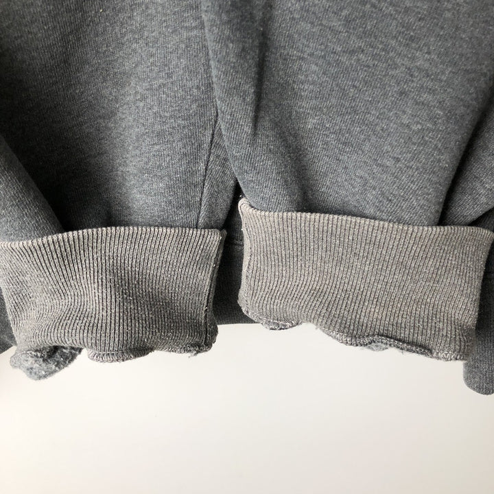 80s-90'S Russell sweatshirt pullover hoodie, men's size L equivalent, vintage. cotton gray type Vintage Second Hand