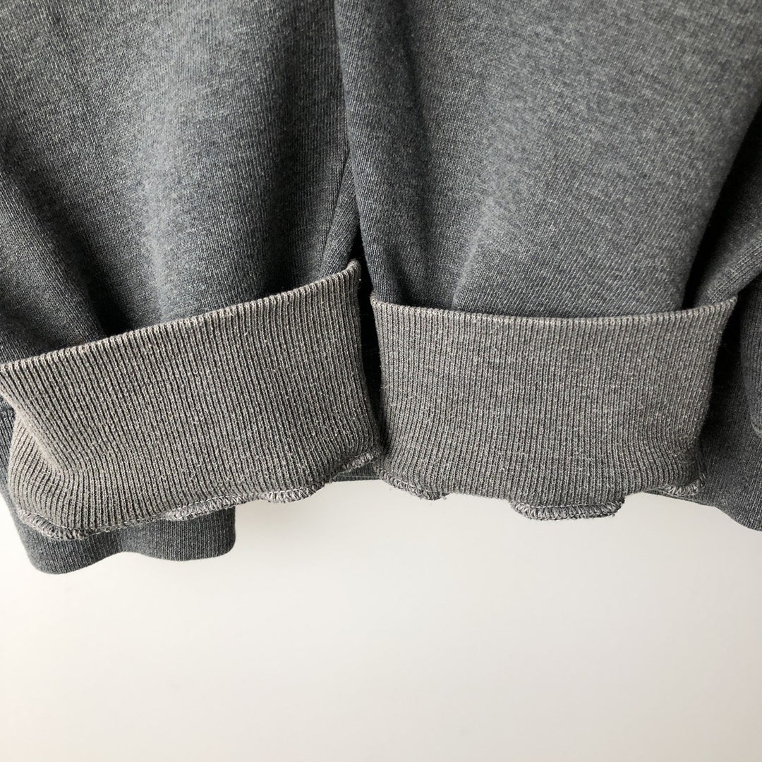 80s-90'S Russell sweatshirt pullover hoodie, men's size L equivalent, vintage. cotton gray type Vintage Second Hand