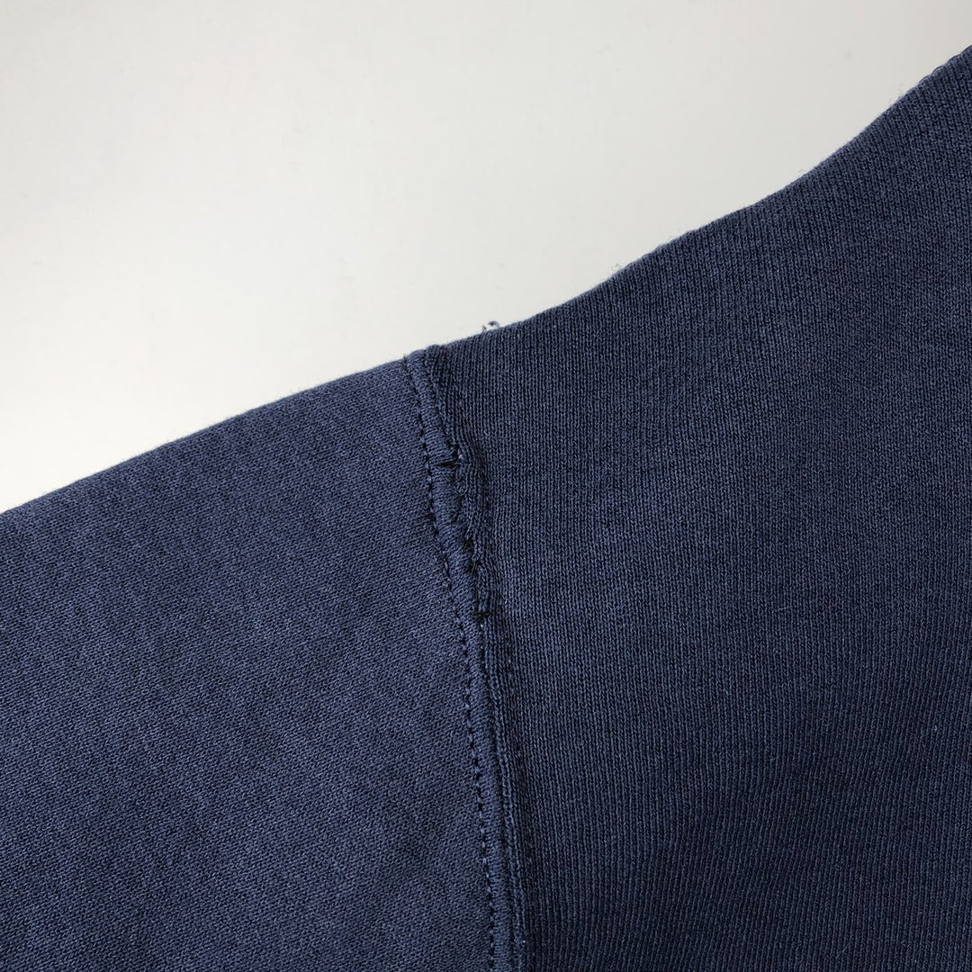 90'S Russell sweatshirt pullover hoodie, men's size L, vintage cotton navy blue type Vintage Second Hand