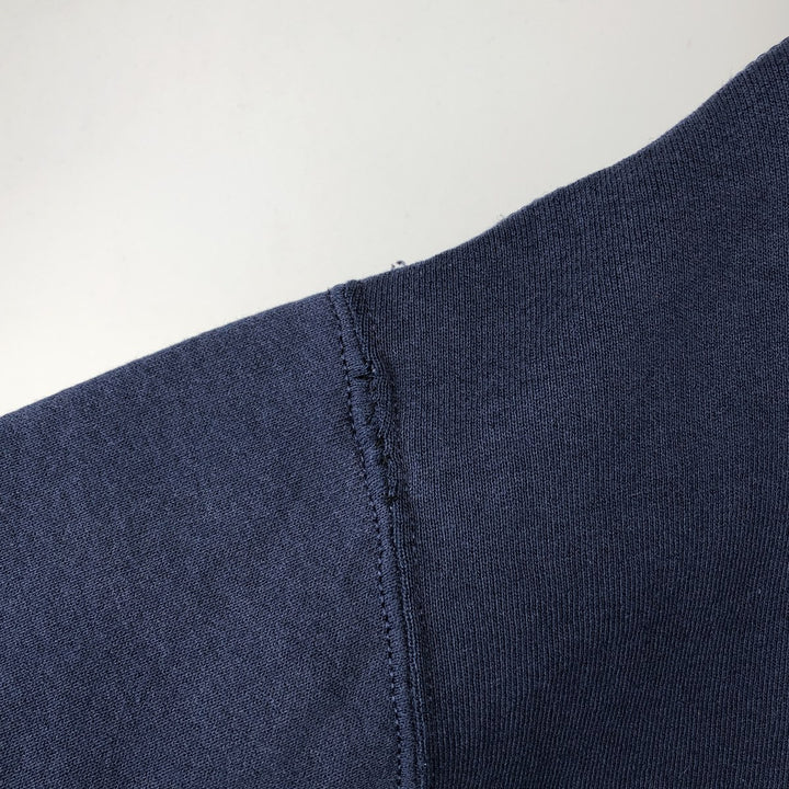90'S Russell sweatshirt pullover hoodie, men's size L, vintage cotton navy blue type Vintage Second Hand