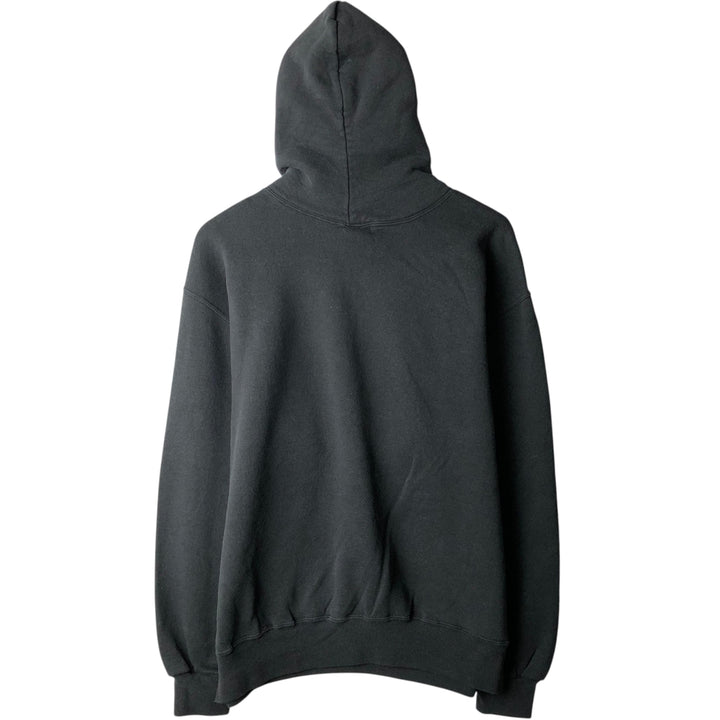 80s-90'S Russell sweatshirt pullover hoodie, men's size L equivalent, vintage. cotton black type Vintage Second Hand