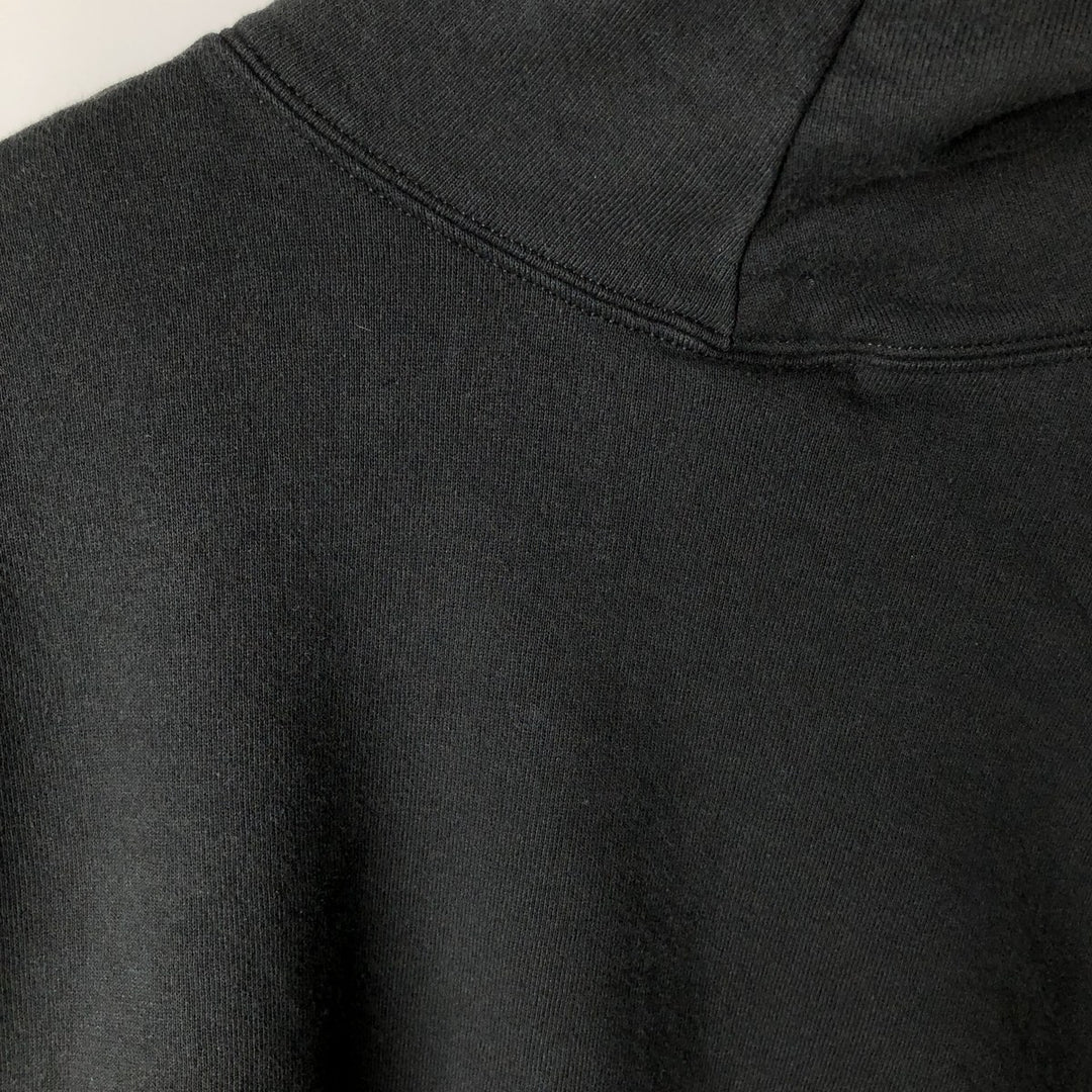 80s-90'S Russell sweatshirt pullover hoodie, men's size L equivalent, vintage. cotton black type Vintage Second Hand
