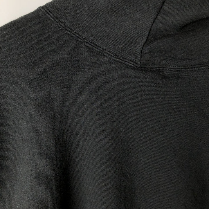 80s-90'S Russell sweatshirt pullover hoodie, men's size L equivalent, vintage. cotton black type Vintage Second Hand