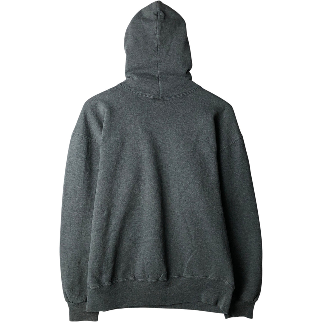 80s-90'S Russell sweatshirt pullover hoodie, men's size L equivalent, vintage. cotton gray type Vintage Second Hand