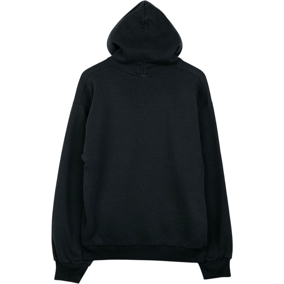 90'S Russell sweatshirt pullover hoodie, men's size L, vintage cotton black type Vintage Second Hand