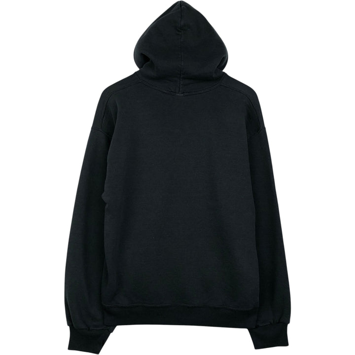 90'S Russell sweatshirt pullover hoodie, men's size L, vintage cotton black type Vintage Second Hand