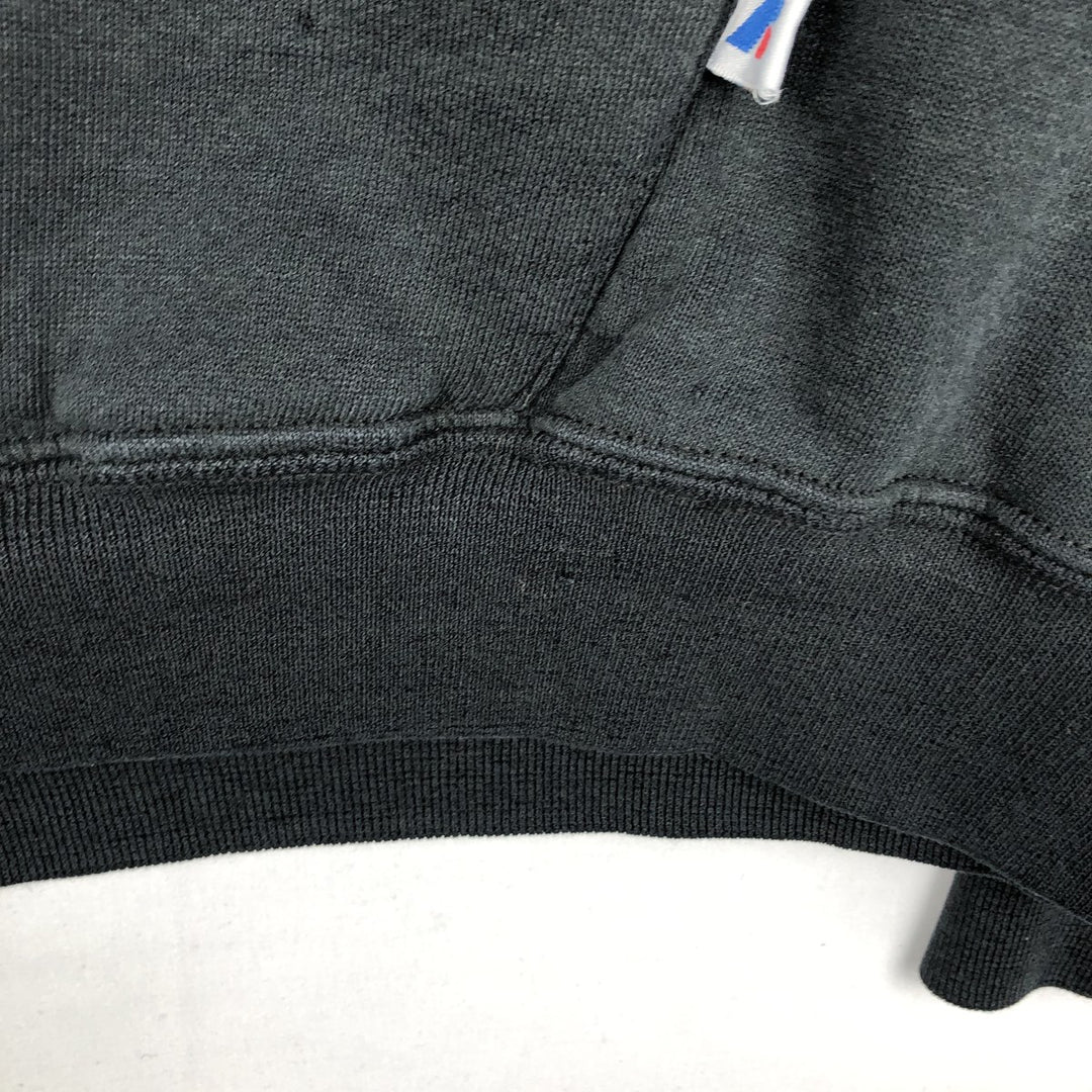 90'S Russell sweatshirt pullover hoodie, men's size L, vintage cotton black type Vintage Second Hand