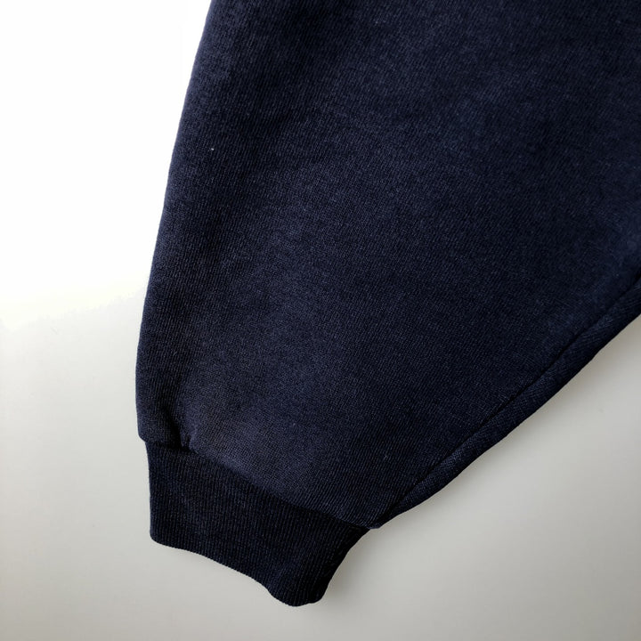 80s-90'S Russell sweatshirt pullover hoodie, men's size M equivalent, vintage. cotton navy blue type Vintage Second Hand