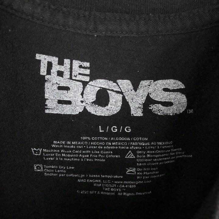 THE BOYS (The Boys) TV Drama/Movie Movie T-Shirt - Men's Size L cotton black type Vintage Second Hand
