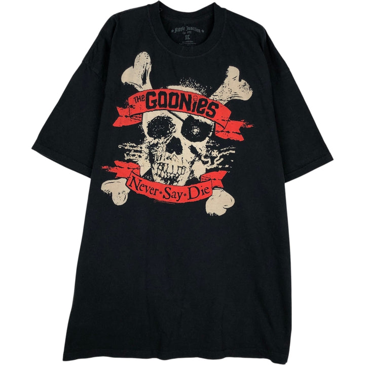 Ripple Junction THE GOONIES Skull Pattern Movie T-Shirt (Men's XL equivalent) cotton black type Vintage Second Hand