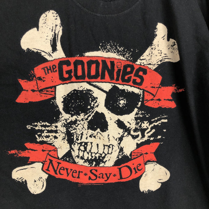 Ripple Junction THE GOONIES Skull Pattern Movie T-Shirt (Men's XL equivalent) cotton black type Vintage Second Hand