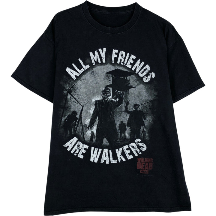 THE WALKING DEAD The Walking Dead Movie T-shirt Men's M size unclear black type Vintage Second Hand