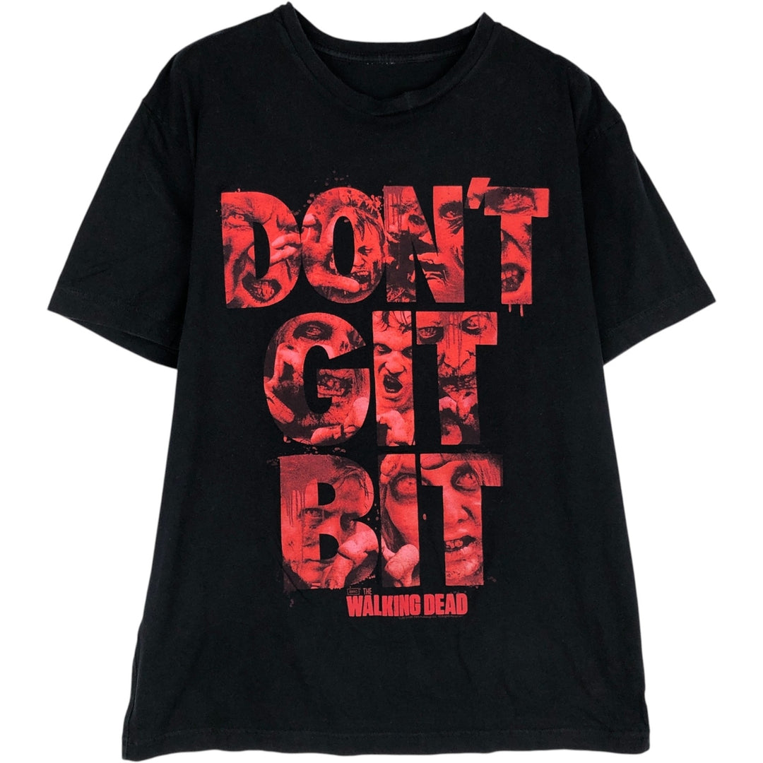 WALKING DEAD Movie T-shirt (Men's Size M) unclear black type Vintage Second Hand
