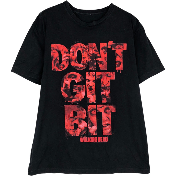 WALKING DEAD Movie T-shirt (Men's Size M) unclear black type Vintage Second Hand
