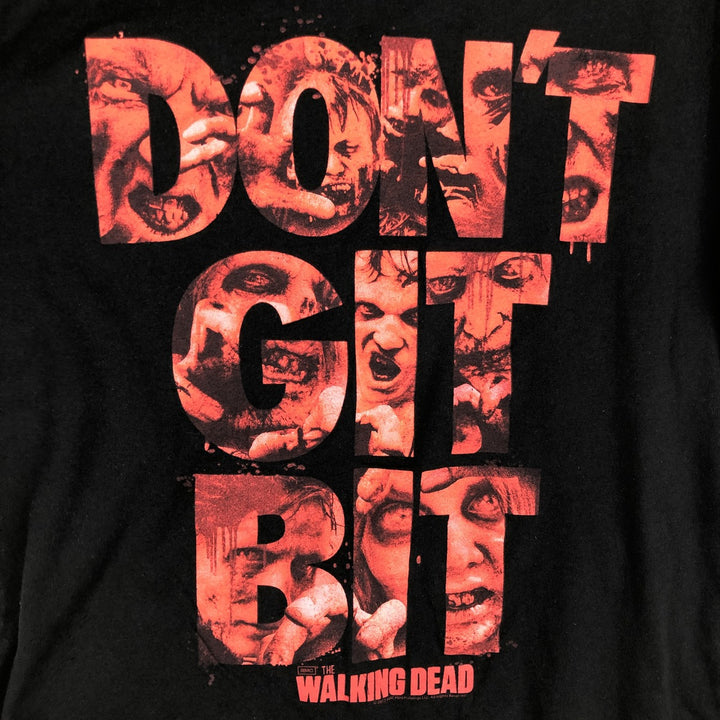 WALKING DEAD Movie T-shirt (Men's Size M) unclear black type Vintage Second Hand