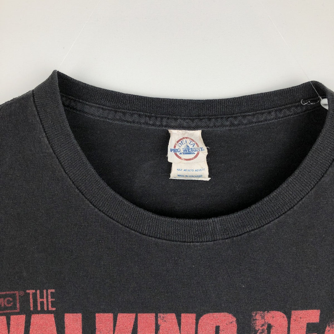 Delta DELTA THE WALKING DEAD Movie T-shirt for men, size XL cotton black type Vintage Second Hand