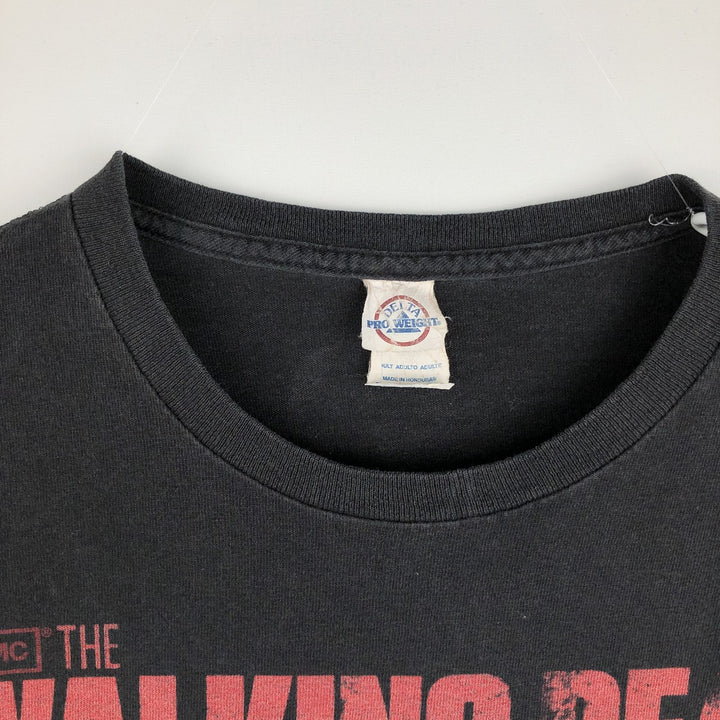 Delta DELTA THE WALKING DEAD Movie T-shirt for men, size XL cotton black type Vintage Second Hand