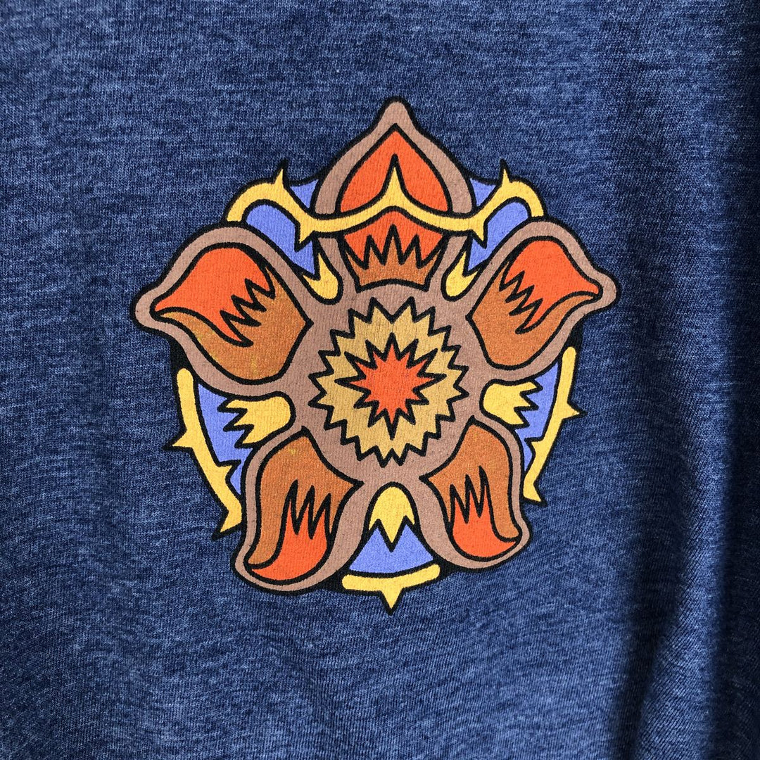STRANGER THINGS Stranger Things Movie T-shirt Men's L size cotton navy blue type Vintage Second Hand