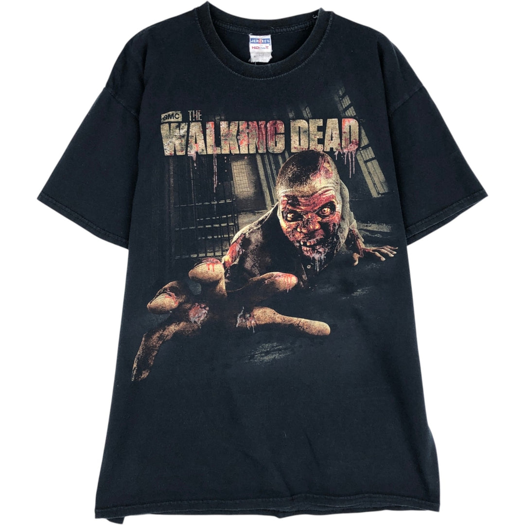 Jerzees THE WALKING DEAD Movie T-Shirt (Men's XL equivalent) cotton black type Vintage Second Hand