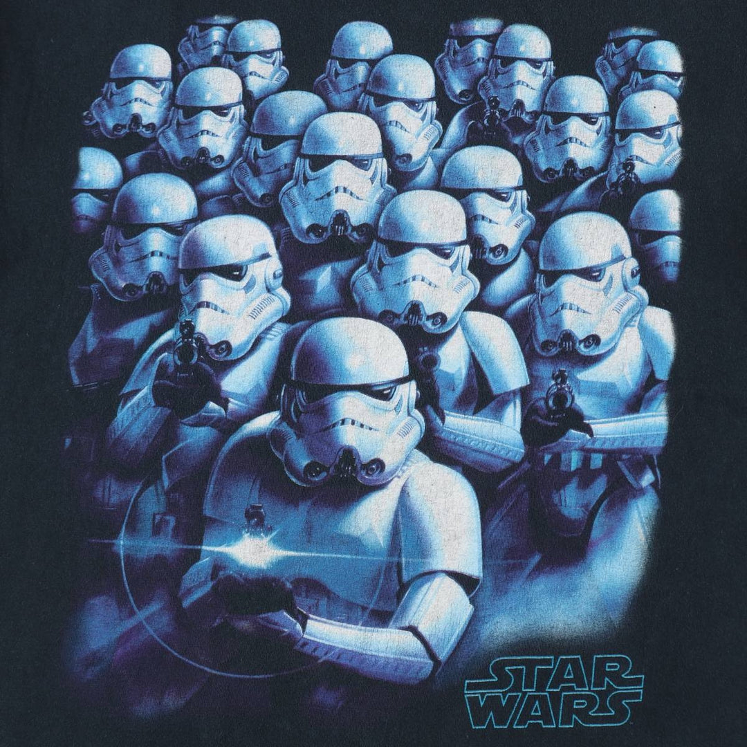 STAR WARS Stormtrooper Movie T-Shirt unclear black type Vintage Second Hand