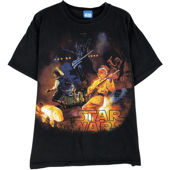 2000'S STAR WARS movie t-shirt, men's size M (approx.) unclear black type Vintage Second Hand