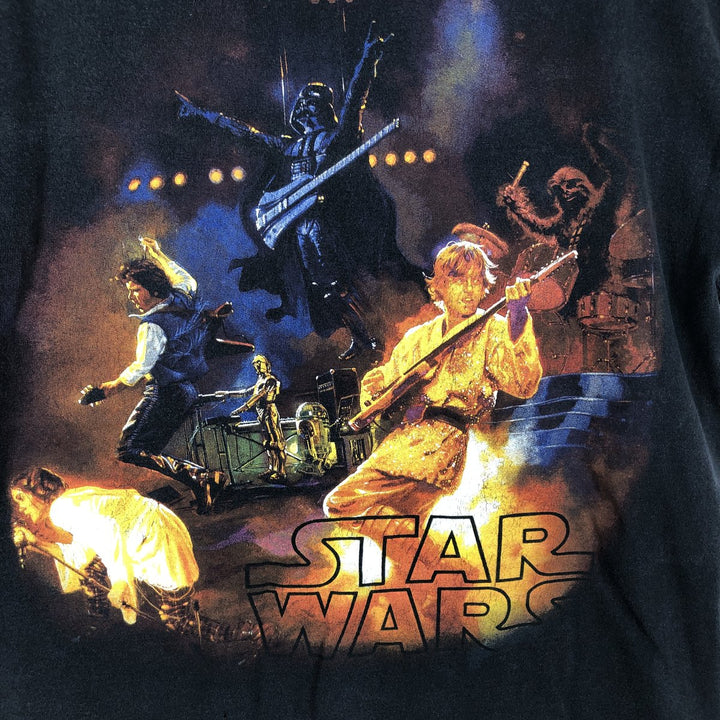 2000'S STAR WARS movie t-shirt, men's size M (approx.) unclear black type Vintage Second Hand