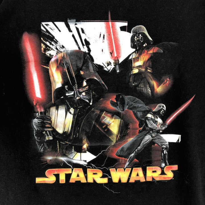 STAR WARS Darth Vader Movie T-shirt Men's XL size cotton black type Vintage Second Hand