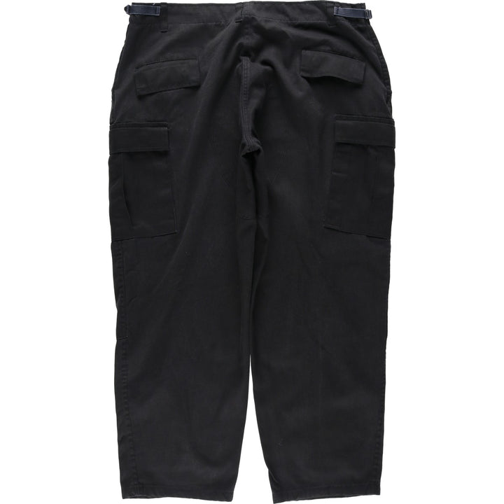 Civilian-made military cargo pants/combat pants, made in the USA, men's size W40 equivalent. polyester black type Vintage Second Hand
