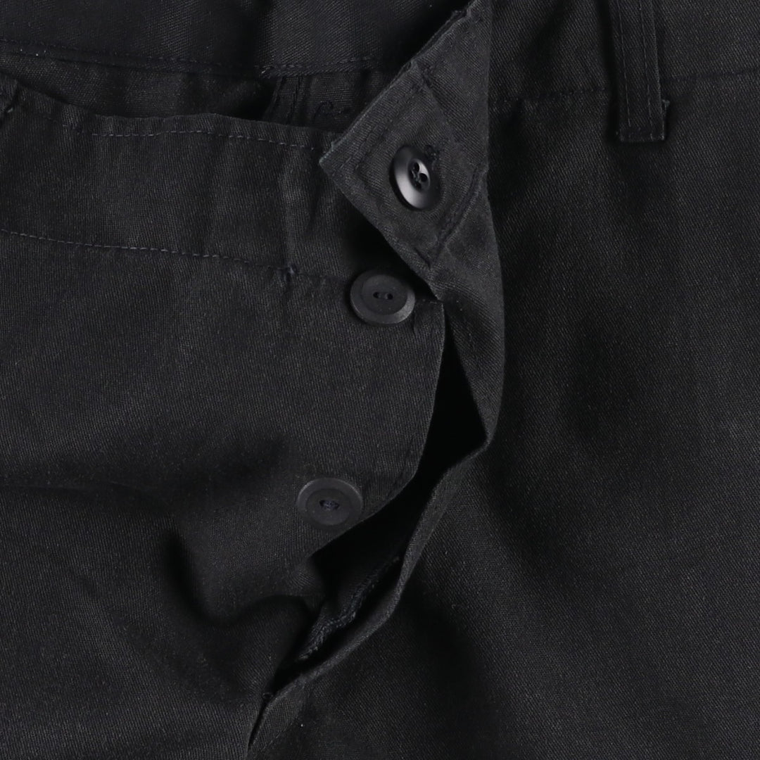 Civilian-made military cargo pants/combat pants, made in the USA, men's size W40 equivalent. polyester black type Vintage Second Hand