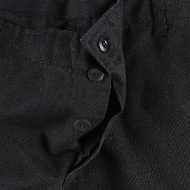 Civilian-made military cargo pants/combat pants, made in the USA, men's size W40 equivalent. polyester black type Vintage Second Hand