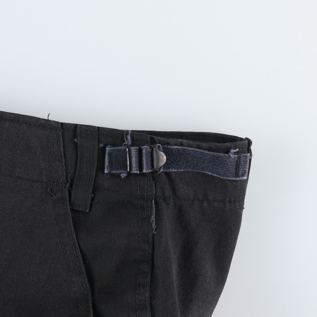 Civilian-made military cargo pants/combat pants, made in the USA, men's size W40 equivalent. polyester black type Vintage Second Hand