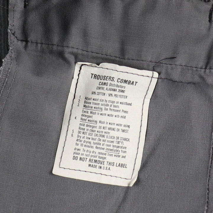 Civilian Military Cargo Pants, Made in USA, Medium-Regular, Men's Size 34 (equivalent) cotton black type Vintage Second Hand