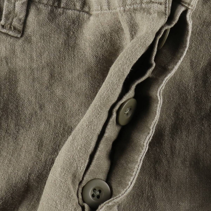 Banana Republic military cargo pants, men's size W36 (approx.) linen Khaki type Vintage Second Hand