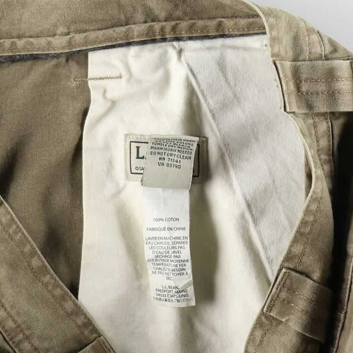90s-00'S LLBean 2-Way Military Cargo Pants, Men's W36 (approx.) cotton Khaki type Vintage Second Hand