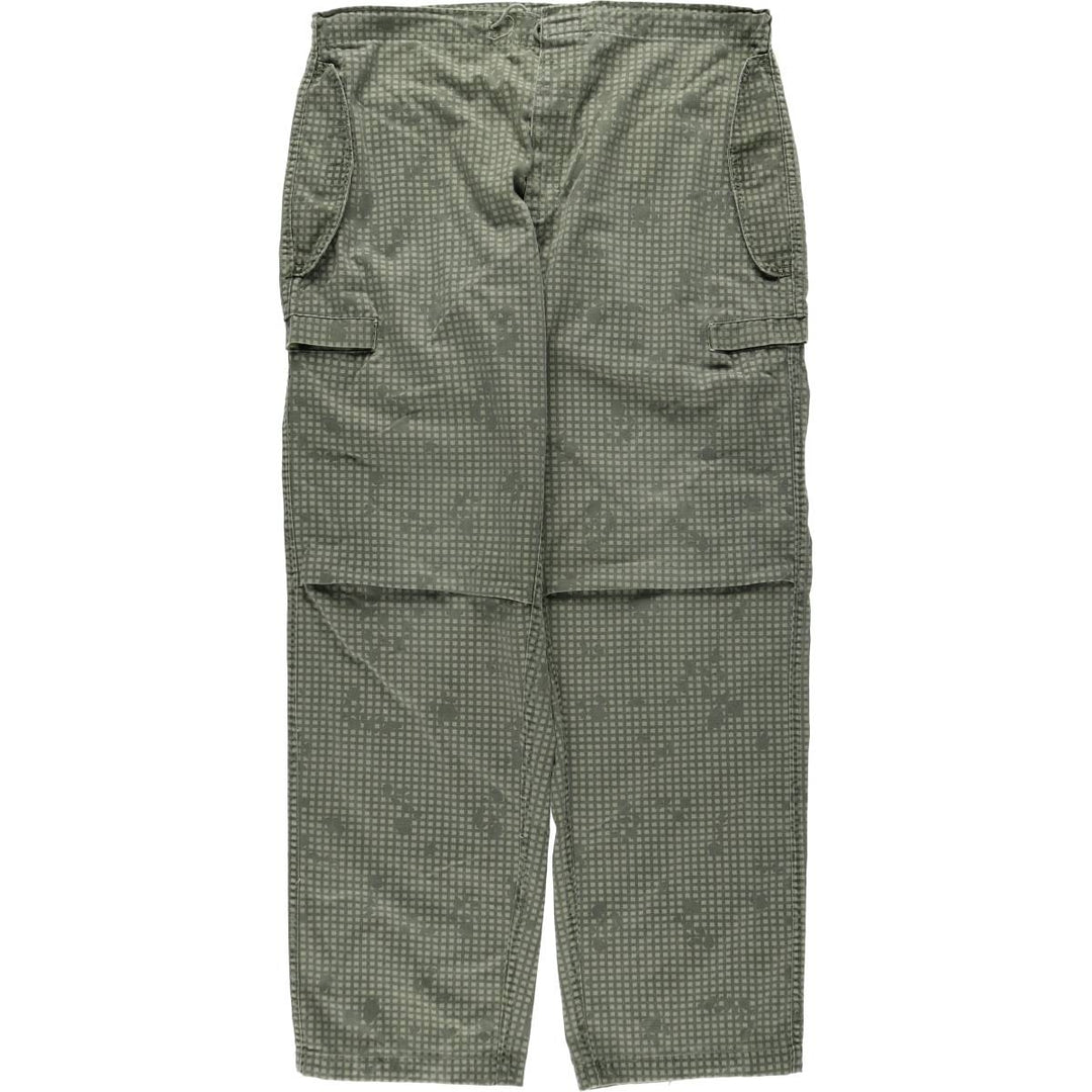 Camouflage Night Desert Camo Military Overpants, Made in USA, Medium-Long (Men's Size M equivalent), Vintage. cotton Khaki type Vintage Second Hand