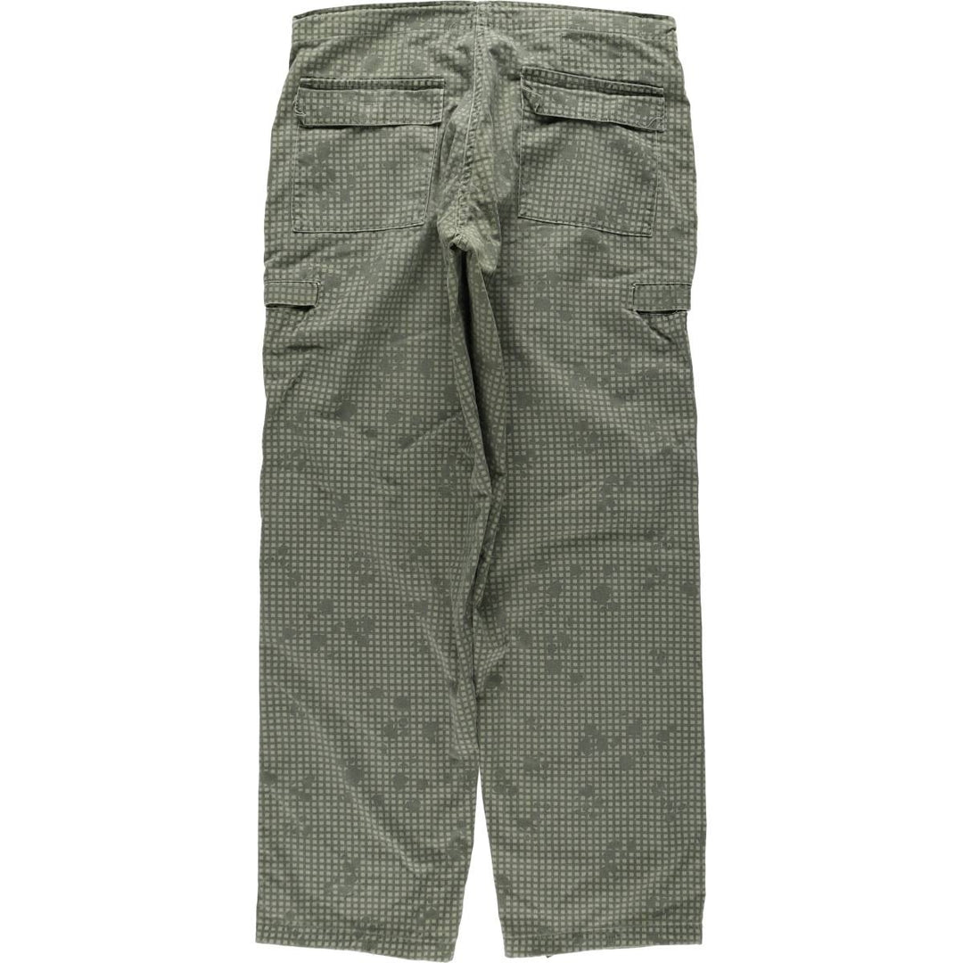 Camouflage Night Desert Camo Military Overpants, Made in USA, Medium-Long (Men's Size M equivalent), Vintage. cotton Khaki type Vintage Second Hand