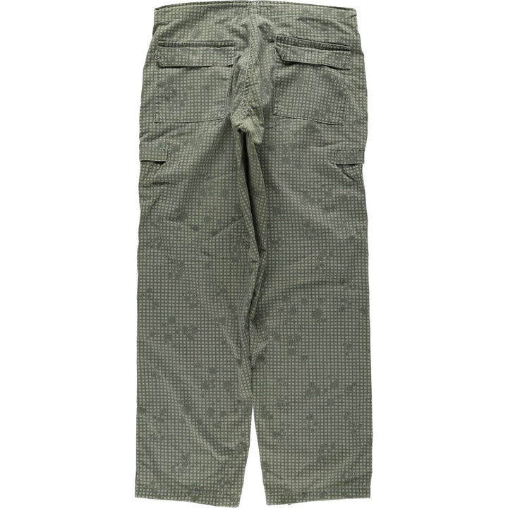 Camouflage Night Desert Camo Military Overpants, Made in USA, Medium-Long (Men's Size M equivalent), Vintage. cotton Khaki type Vintage Second Hand