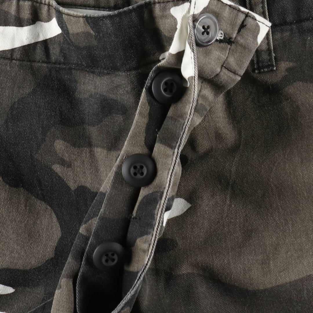 Large Size Civilian Camouflage Pattern Military Cargo Pants/Combat Pants Men's W44 Equivalent cotton gray type Vintage Second Hand
