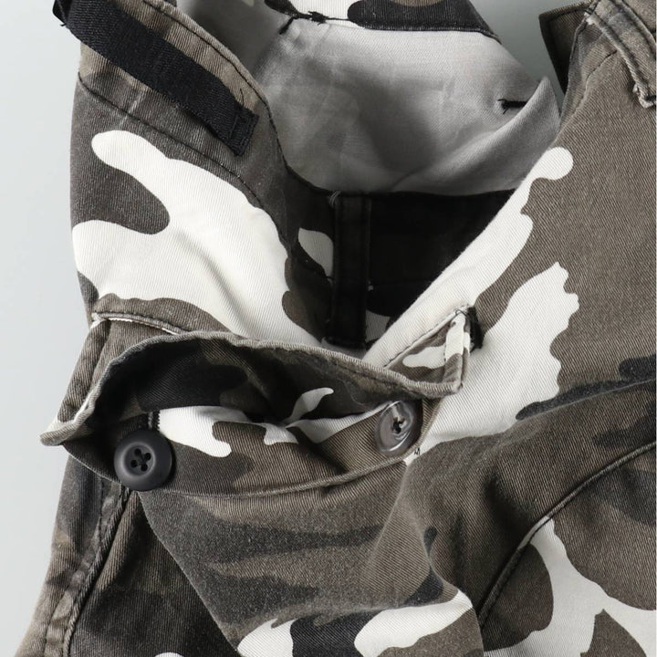 Large Size Civilian Camouflage Pattern Military Cargo Pants/Combat Pants Men's W44 Equivalent cotton gray type Vintage Second Hand