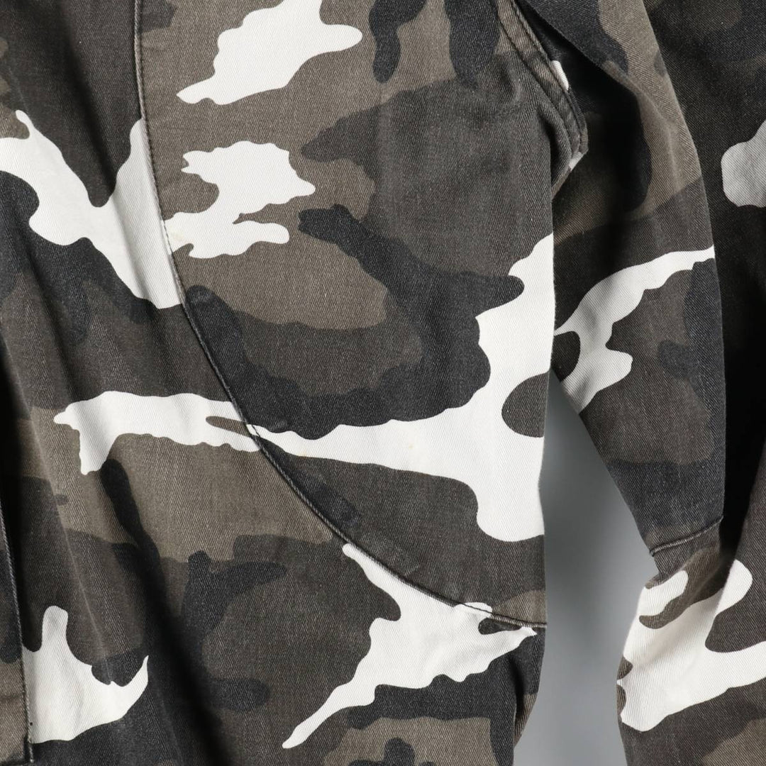 Large Size Civilian Camouflage Pattern Military Cargo Pants/Combat Pants Men's W44 Equivalent cotton gray type Vintage Second Hand