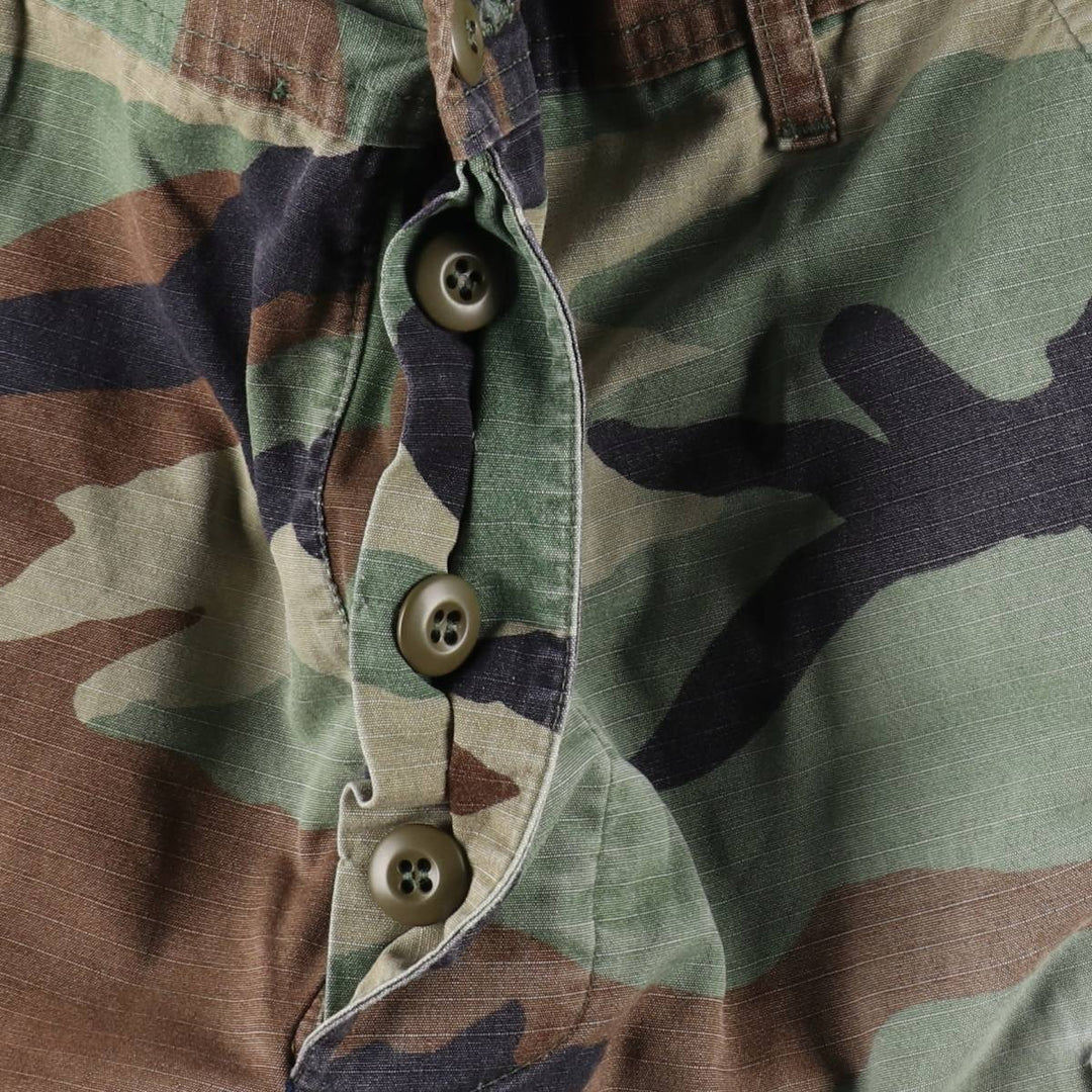 Camouflage Woodland Camo Ripstop Military Cargo Pants/Combat Pants, Medium-Regular Size (Men's W35 equivalent) unclear Khaki type Vintage Second Hand