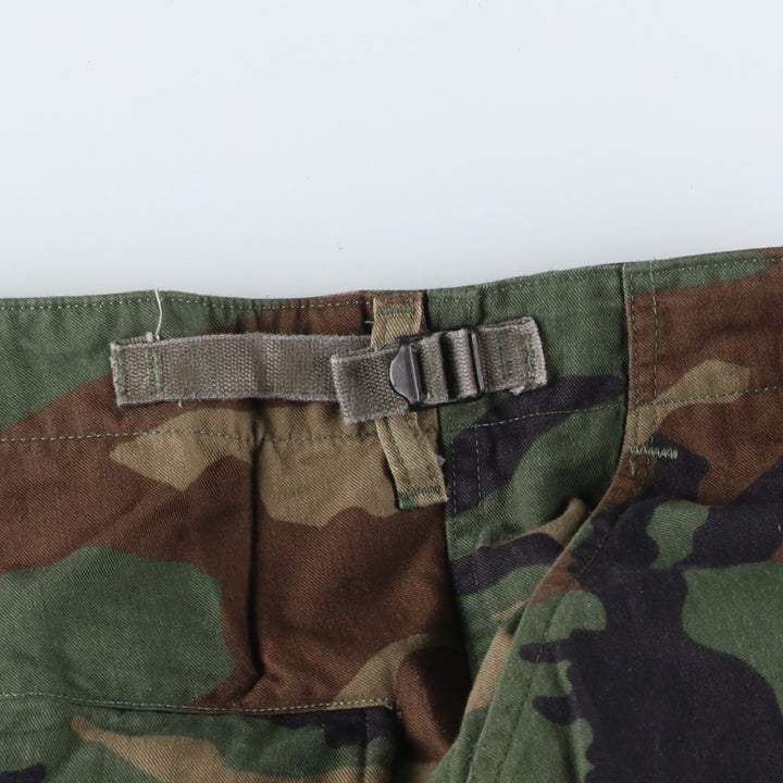 Big Size 90'S Civilian Camouflage Pattern Woodland Camo Military Cargo Pants Made in USA Men's W43 Equivalent Vintage cotton Khaki type Vintage Second Hand