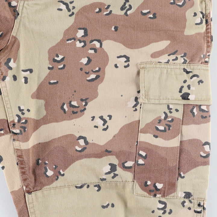 Civilian-made camouflage pattern 6C Desert Chocolate Chip Camo military cargo pants, men's size W38 equivalent. cotton Khaki type beige Vintage Second Hand