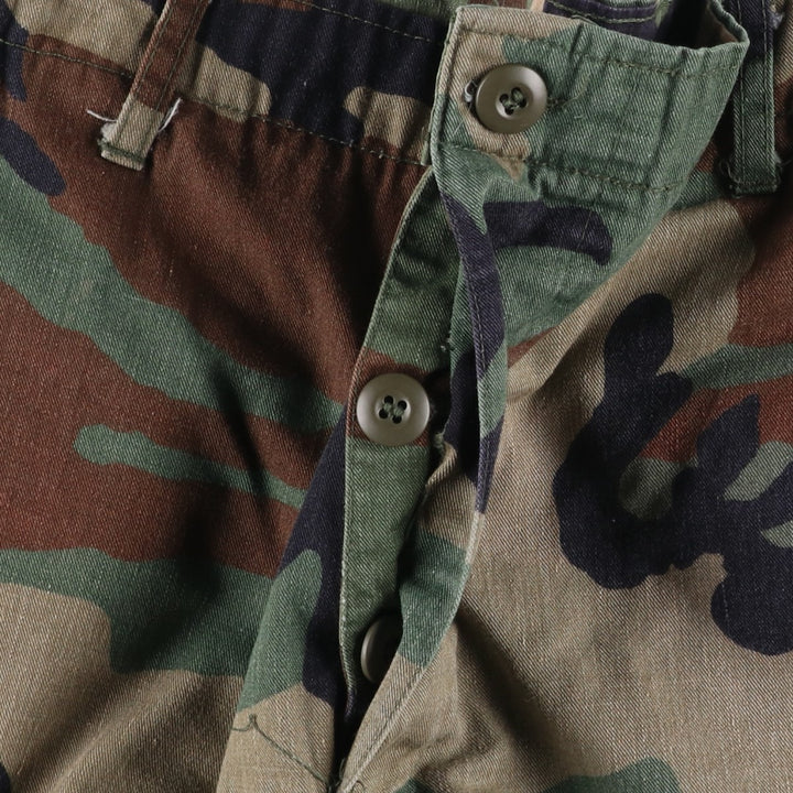 Civilian-made camouflage pattern woodland camo military cargo pants combat pants LARGE-REGULAR Men's W36 equivalent cotton Khaki type Vintage Second Hand