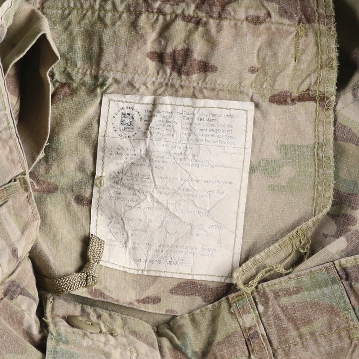 Authentic US military camouflage pattern Multicam camo ripstop military cargo combat pants, made in the USA, medium-short size unclear Khaki type Vintage Second Hand